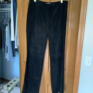 Lord & Taylor Black Suede Trousers